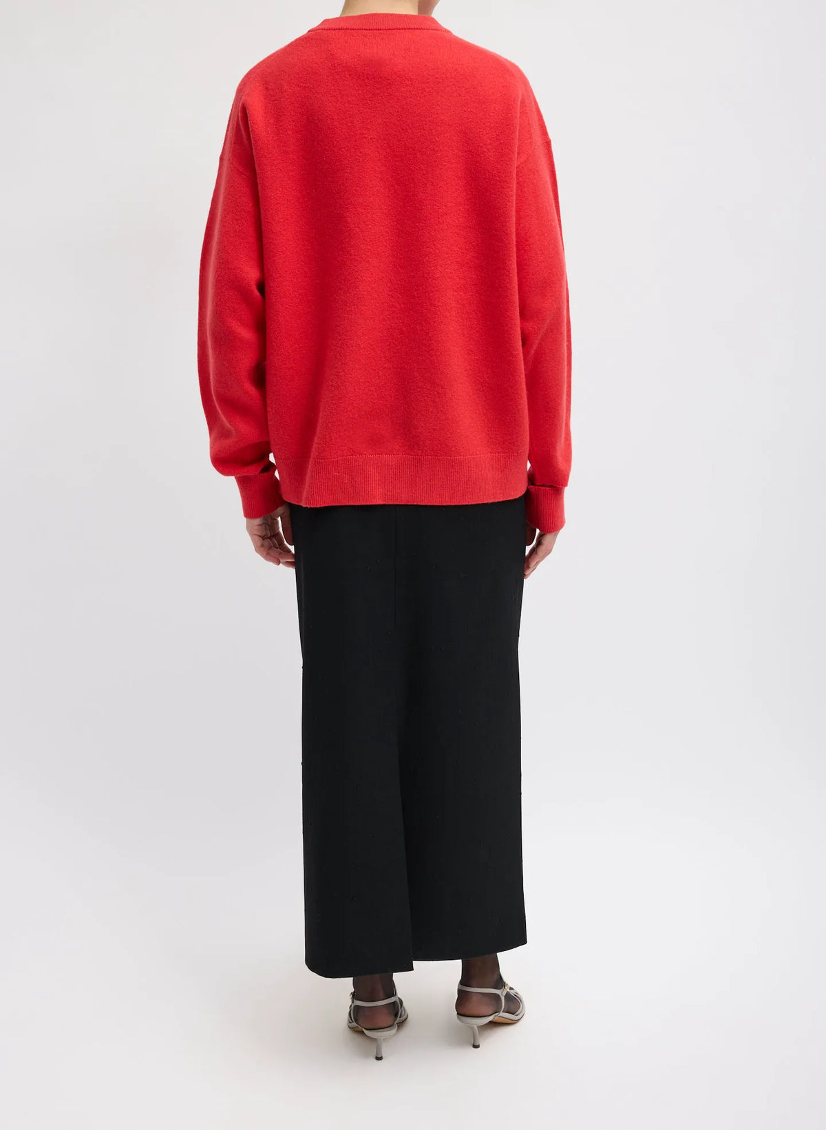 Boiled Wool Crewneck Easy Pullover