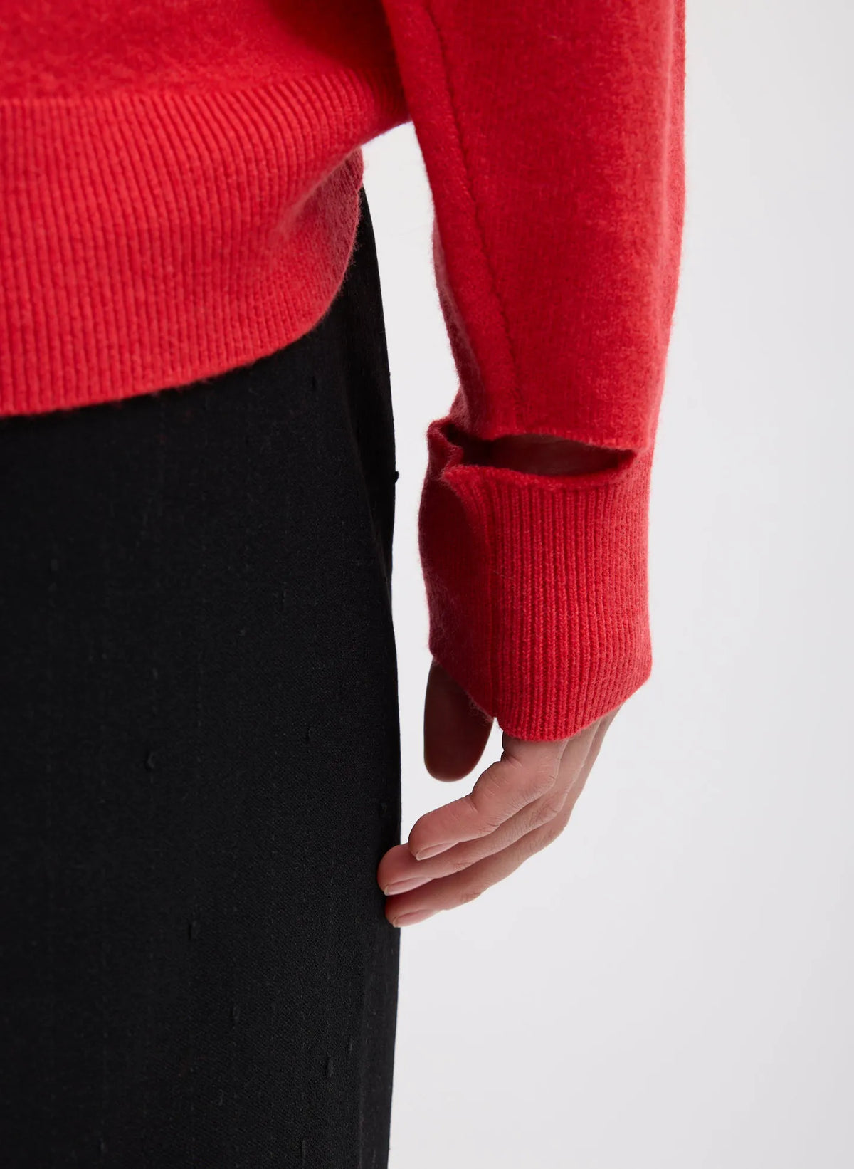 Boiled Wool Crewneck Easy Pullover