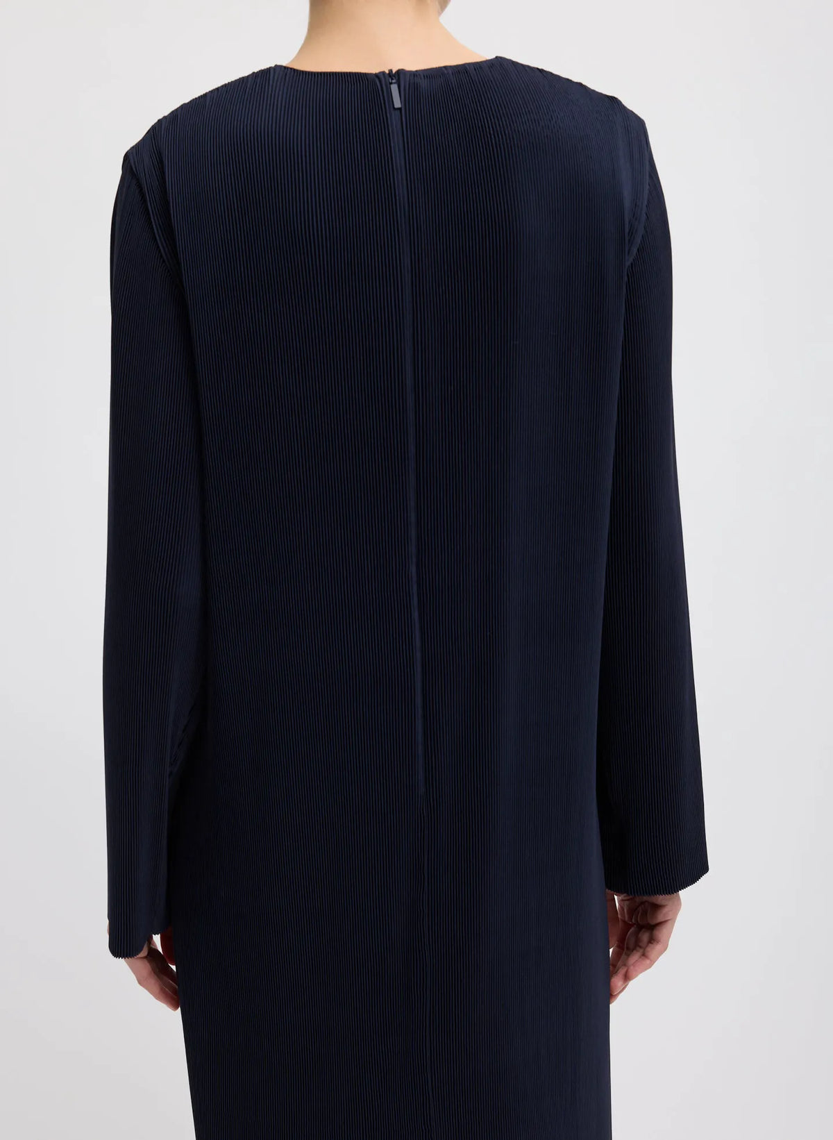 Plissé Midi Dress
