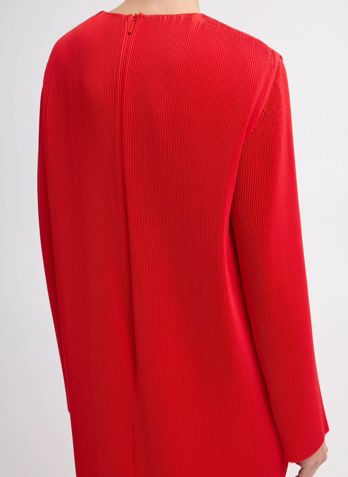 Plissé Midi Dress