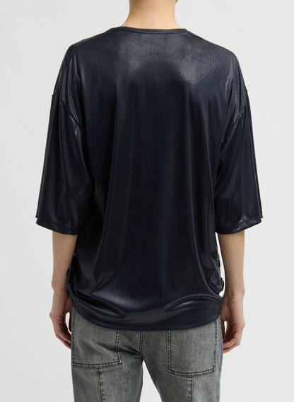 Metallic Knit Easy T-Shirt