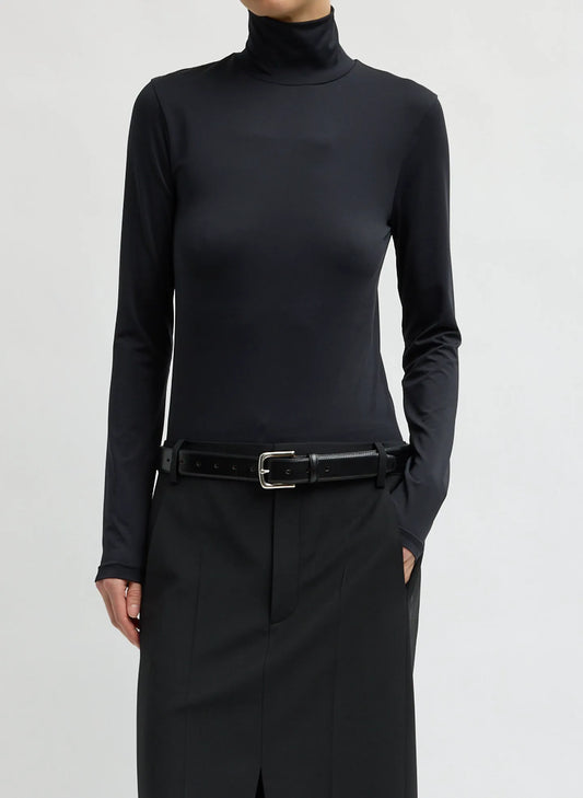 Stretch Light Weight Tech Knit Long Sleeve Turtleneck