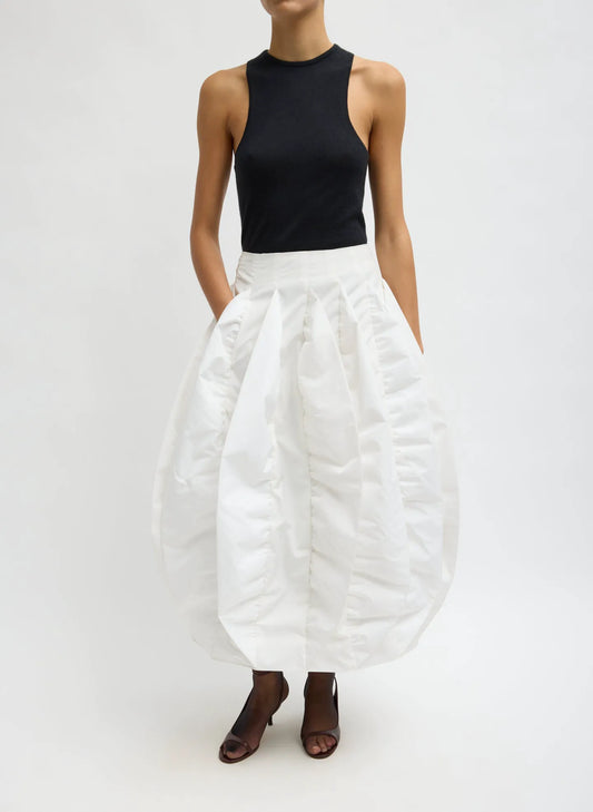 Recycled Italian Sporty Nylon Skirt