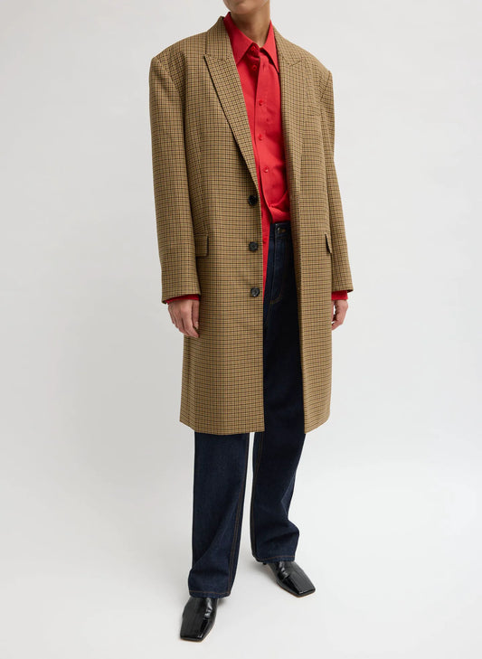 Menswear Tech Twill Tailored Men's Midi Coat