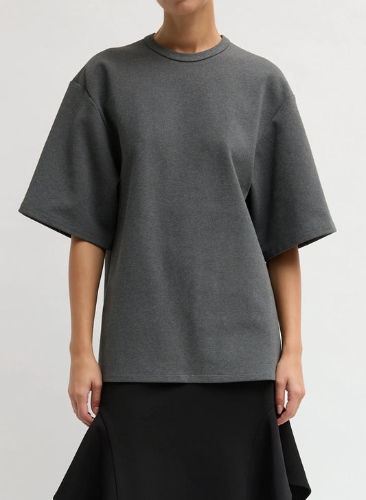 Luxe Crepe Knit Easy Tunic Top