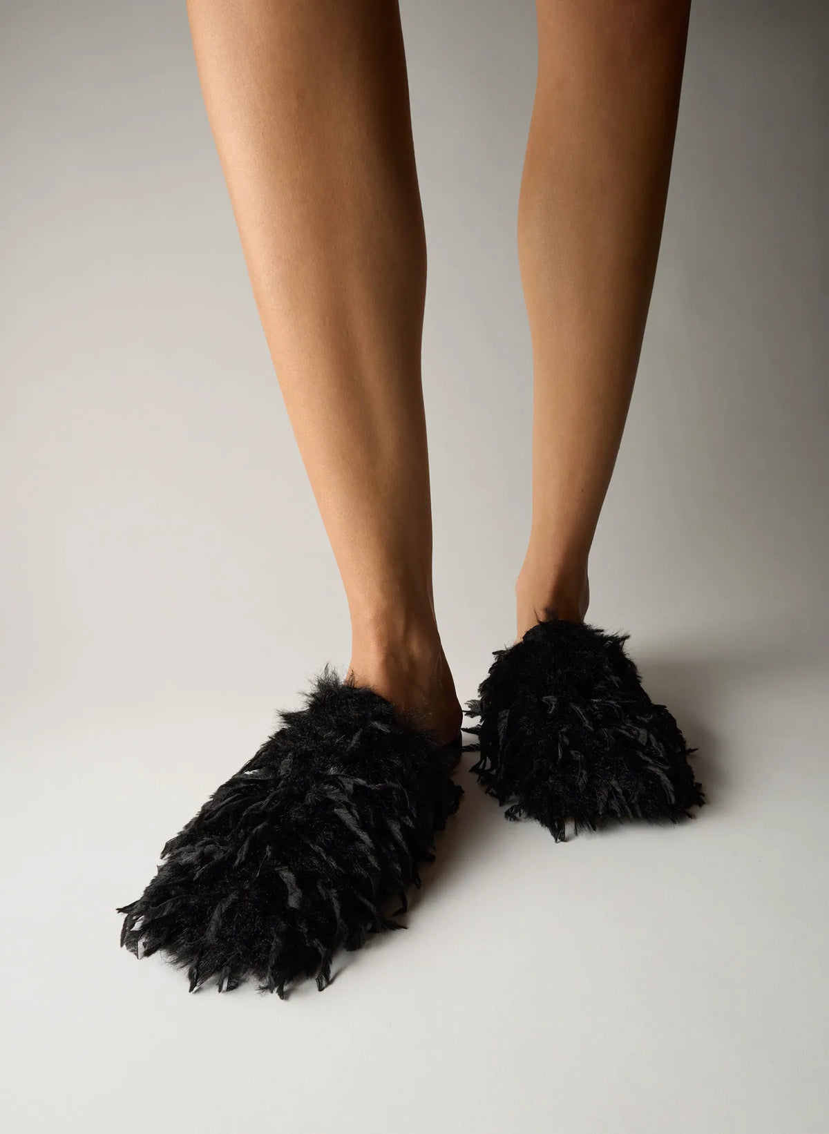 Faux Feather Granger Slide