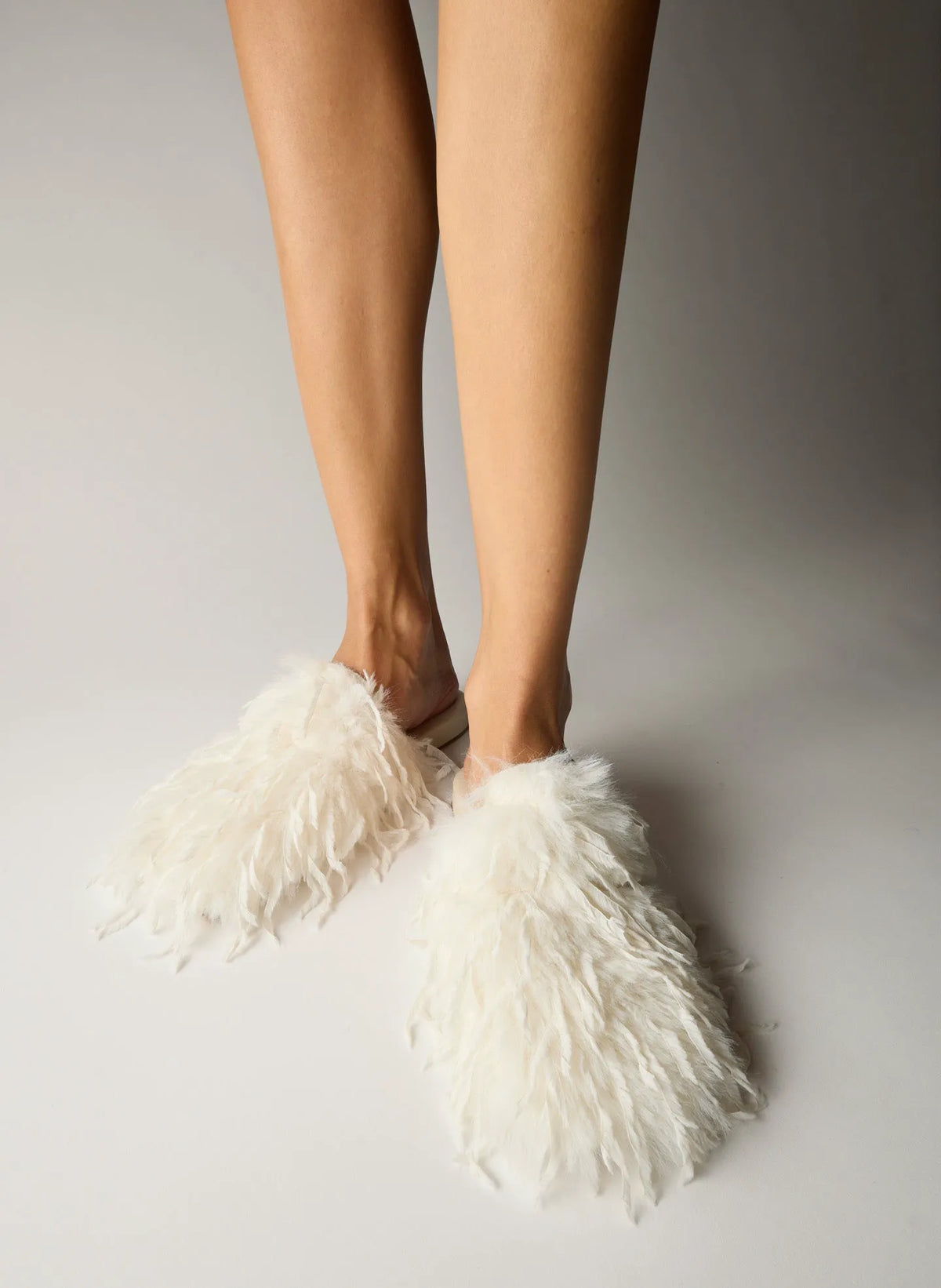 Faux Feather Granger Slide